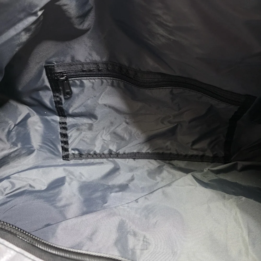 RAREFORM‎ CALIFORNIA Duffle Bag Repurpose Large White Yellow Gray 23 x 14